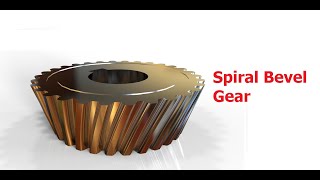 Spiral Bevel Gear (Pinion Gear) Solidworks 3d Model Ahmed Salah