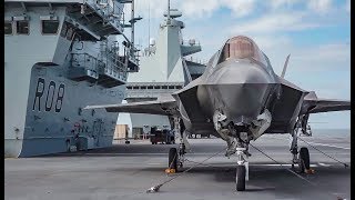 F-35 Lightning jets land on HMS Queen Elizabeth for the first time 28/09/2018
