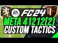 BEST META 41212(2) TIKI-TAKA ATTACKING TACTICS (ULTIMATE CUSTOM TACTICS) - FC 24