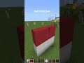 bendera indonesia di minecraft #minecraft #minecraftindonesia #shorts