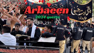 Arbaeen chehlum jaloos 2024 Quetta Pakistan 🇵🇰|| hasnainshanvlogs