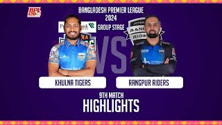 Khulna Tigers vs Rangpur Riders || 9th Match || Highlights || Season 10 || BPL 2024