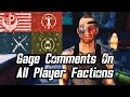 Fallout 4 Nuka-World DLC - Gage Comments On All Player Factions (Railroad/BoS/Minutemen/Institute)