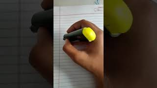 how to write calligraphy using highlighter