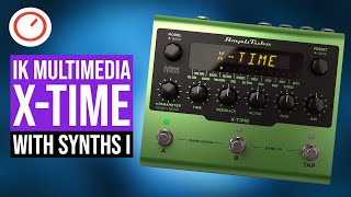 IK Multimedia X-TIME Stereo Delay Pedal Sound Demo With Synthesizers