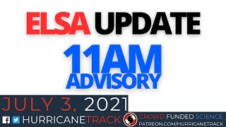 Tropical Storm Elsa Update: Quick look at the 11am NHC advisory - July 3, 2021