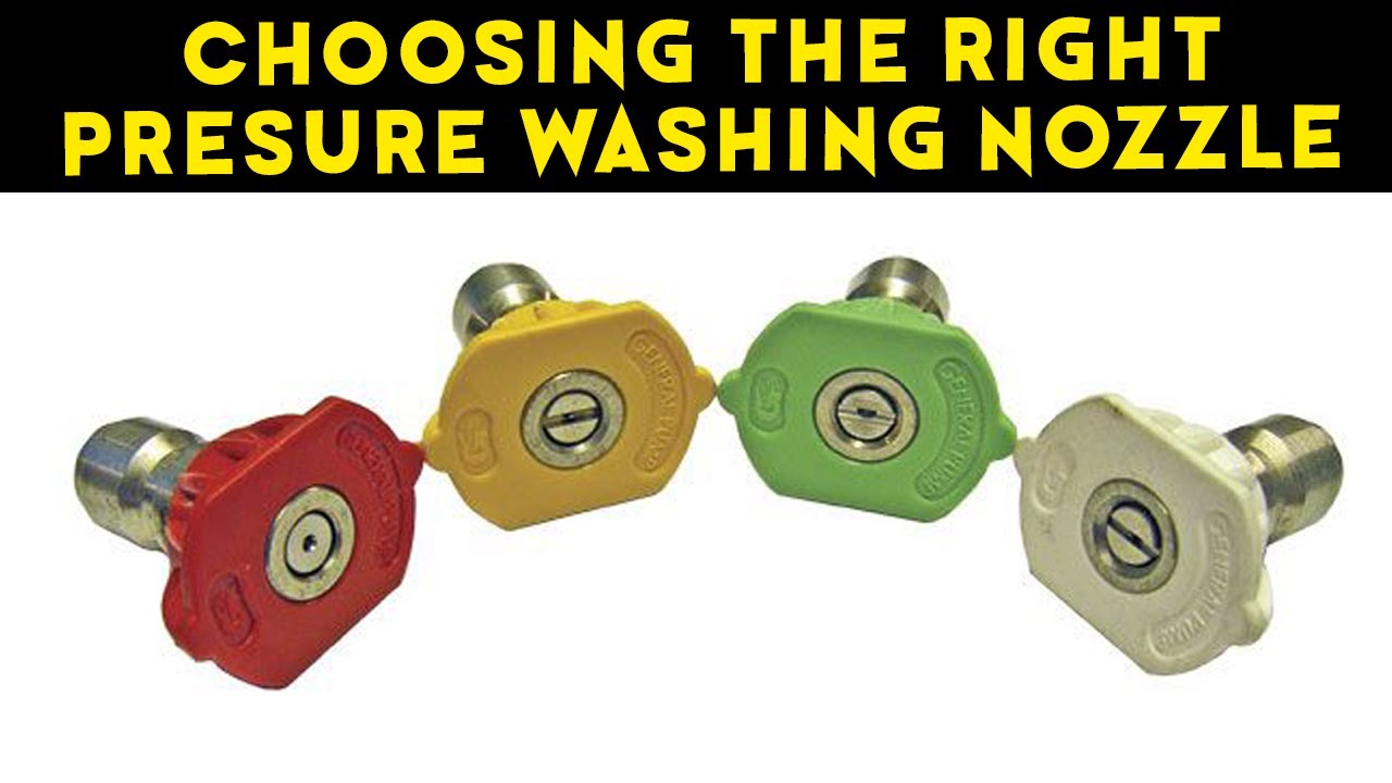 Pressure Washer Nozzles: How To Choose The Right Pressure Washer Nozzle ...