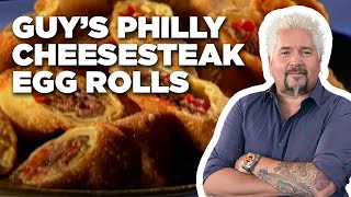 How to Make Guy's Philly Cheesesteak Egg Rolls | Guy's Big Bite | Food Network