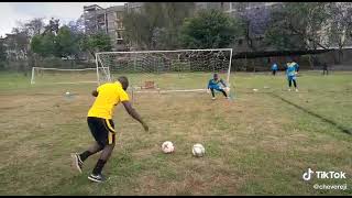 Kenyan Goalkeeper in Training