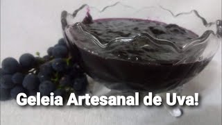 Geleia de uva artesanal.