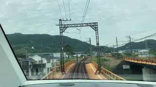 酒匂川の鉄橋と小田急の車両