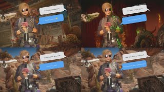 Mortal Kombat 11: All Cassie Cage's Phone Texting Intros (All Characters + DLC's)