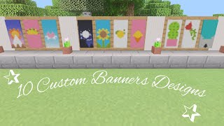 ✰10 custom minecraft banner designs✰