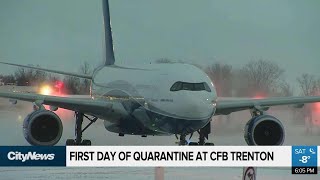 First day of quarantine at CFB Trenton