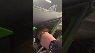 How to change an air filter on a 2022 Kawasaki klx140 rf