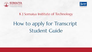 How to Apply for Your e-Transcript Online | Step-by-Step Guide | KJSIT