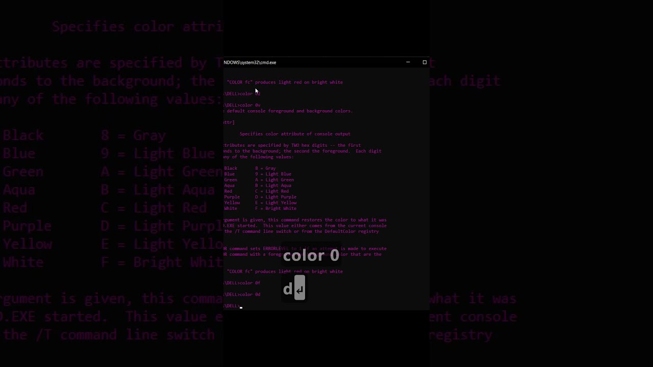 How To Change CMD Color In Windows Of Another