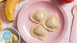 【親子料理】義式香蕉蘋果寶寶餃 Banana Apple ravioli for Baby│HowLiving美味生活