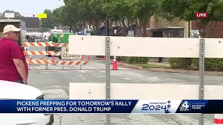 Friday noon Trump preparations