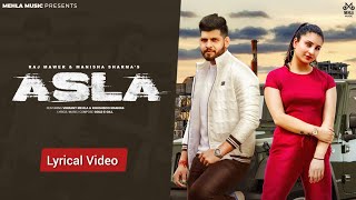 Asla (Lyrical Video)| Manisha Sharma | Raj Mawar | Vikrant Mehla | Khushboo Manhas | Haryanvi Song