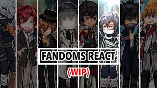 Fandoms React to {Iguro Obanai}[]{0.5/8}[]WIP[]put the vid on 2x speed