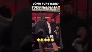 JOHN FURY HEADBUTTS THE GLASS AT THE FACEOFF 😂