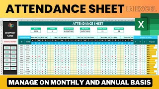 Create Attendance Sheet in Excel || 7 Easy Steps for Attendance Management in Excel