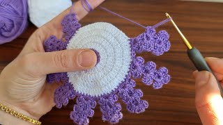 Super Easy Crochet Knitting Motif / Bu Model Çok Güzel Oldu Tığ İşi Örgü Motif Yapımı..