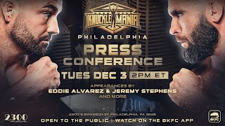 BKFC KNUCKLEMANIA V PHILADELPHIA PRESS CONFERENCE | LIVE!