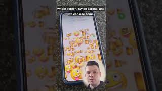 iPhone TEXT message EMOJI trick #youtube #viral #iphone #tips #apple #emoji #tech #easy #cool #text