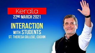 LIVE: Shri Rahul Gandhi interacts with students of St. Theresa College