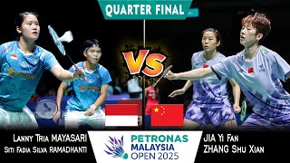 Lanny Tria Mayasari/Siti Fadia vs Jia Yi Fan/Zhang Shu Xian Malaysia Open 2025 | Quarter Final