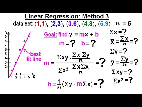 Statistics: Ch 3 Bivariate Data (21 Of 25) Linear Regression: How To ...