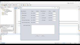Belajar Java GUI !!! Membuat Program Menu Makanan Menggunakan Netbeans/Java
