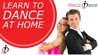 Learn basic Tango for fun at home, the open reverse turn, outside swivel, promenade link