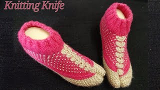 इंतज़ार हुआ खत्म ❤️ Knit Full Toe Socks / Ladies Booties Step by Step Easiest Way/ Standard Size