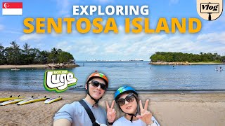 [VLOG] First Time in Singapore, exploring Sentosa Island with friends! Riding Skyline Luge!