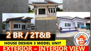 HOUSE DESIGN TEMPLATE NO.268 / 2 BEDROOM - 2TOILETBATH / DREAM HOUSE INTERIOR- EXTERIOR TOUR VIEW