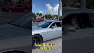 Dodge Challenger brutal sound! # automobile # dodge# hellcat# american#