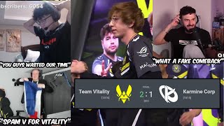 Tarik, Shanks \u0026 Ardiis React To Vitality Beating Karmine Corp In An Insane Match