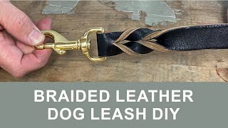 Braided Leather Dog Leash DIY