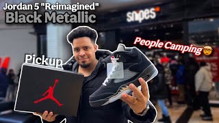 The Jordan 5 Metallic Reimagined SOLD OUT 🚨Pickup Vlog, Review and On Feet 👣 Lace Swap