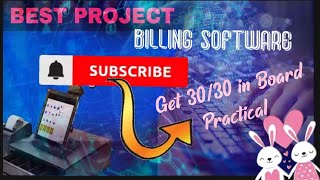 COMPUTER PYTHON PROJECT : BILLING SOFTWARE | python projects with source code | best python projects