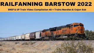 BNSF \u0026 UP Train Video Compilation 40 + Trains Needles \u0026 Cajon Sub