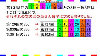 ロト６完全分析からの第1353回予想