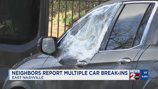 Police tracking multiple East Nashville car break-ins