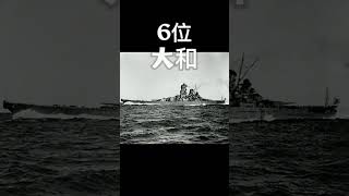 日本戦艦強さランキングTOP10#強さランキング #戦艦 #強さ比べ