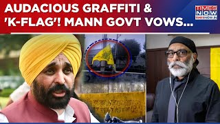 In Bhagwant Mann's Bastion, 'K-Flags' \u0026 Slogans Put Up; Even CM's Own Backyard Not Spared! Watch