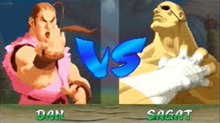 【ストZERO2】火引弾(ダン) vsサガット -Dan vs Sagat-【Street Fighter Alpha2】