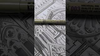 Drawing Notre Dame Cathedral Reims #shorts